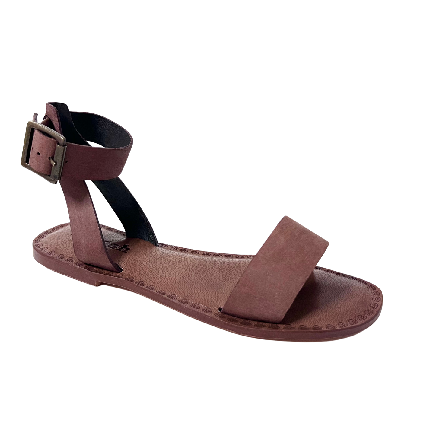 leather gladiator brown color comfy ladies sandal