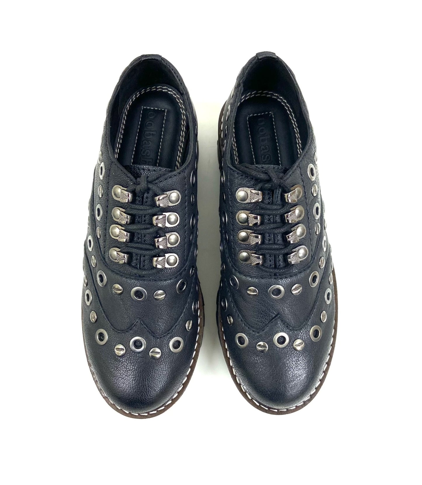 Oxford Embellished Platform Studded Shoes