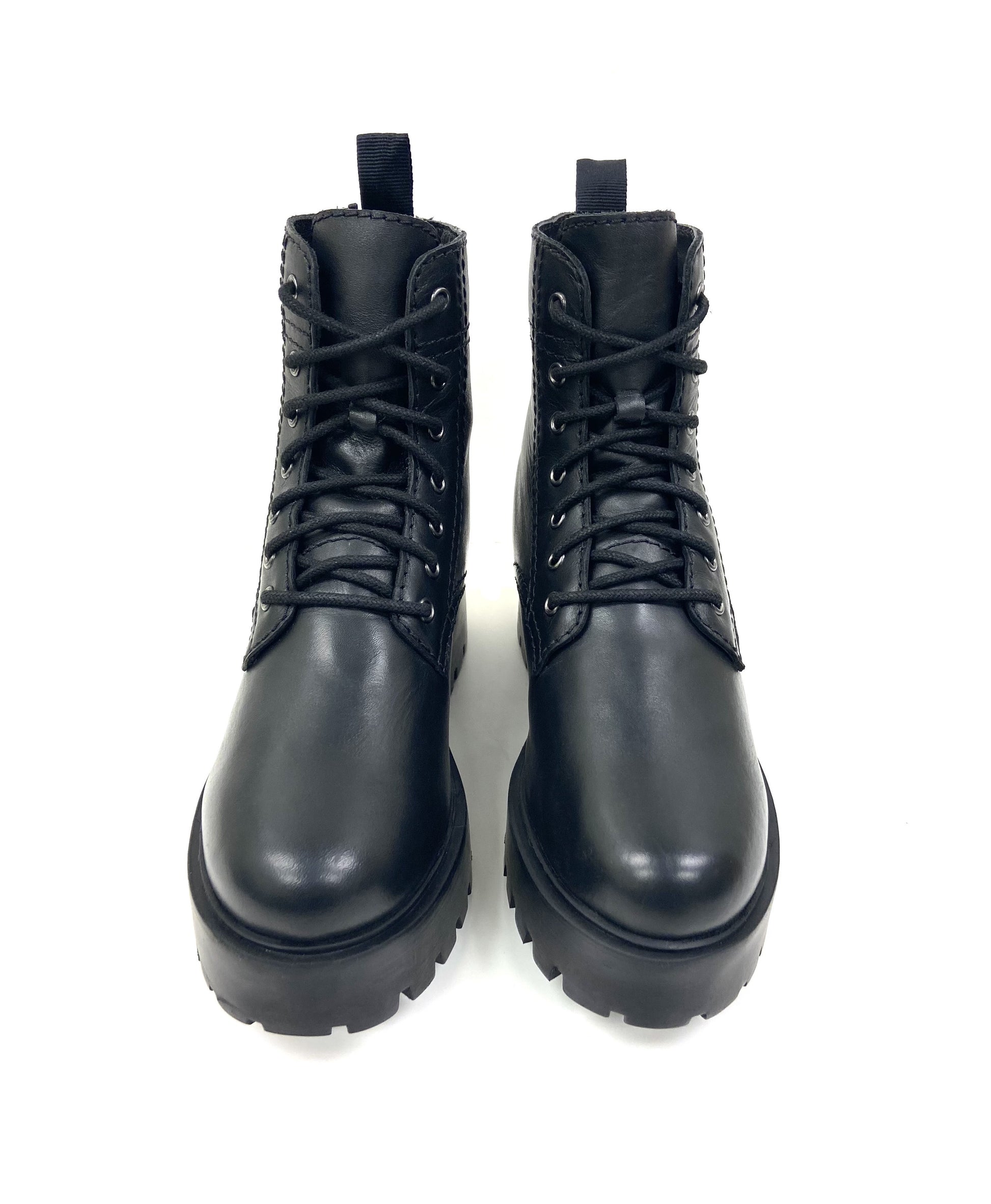 Chunky Combat Platform Lace-up Boot
