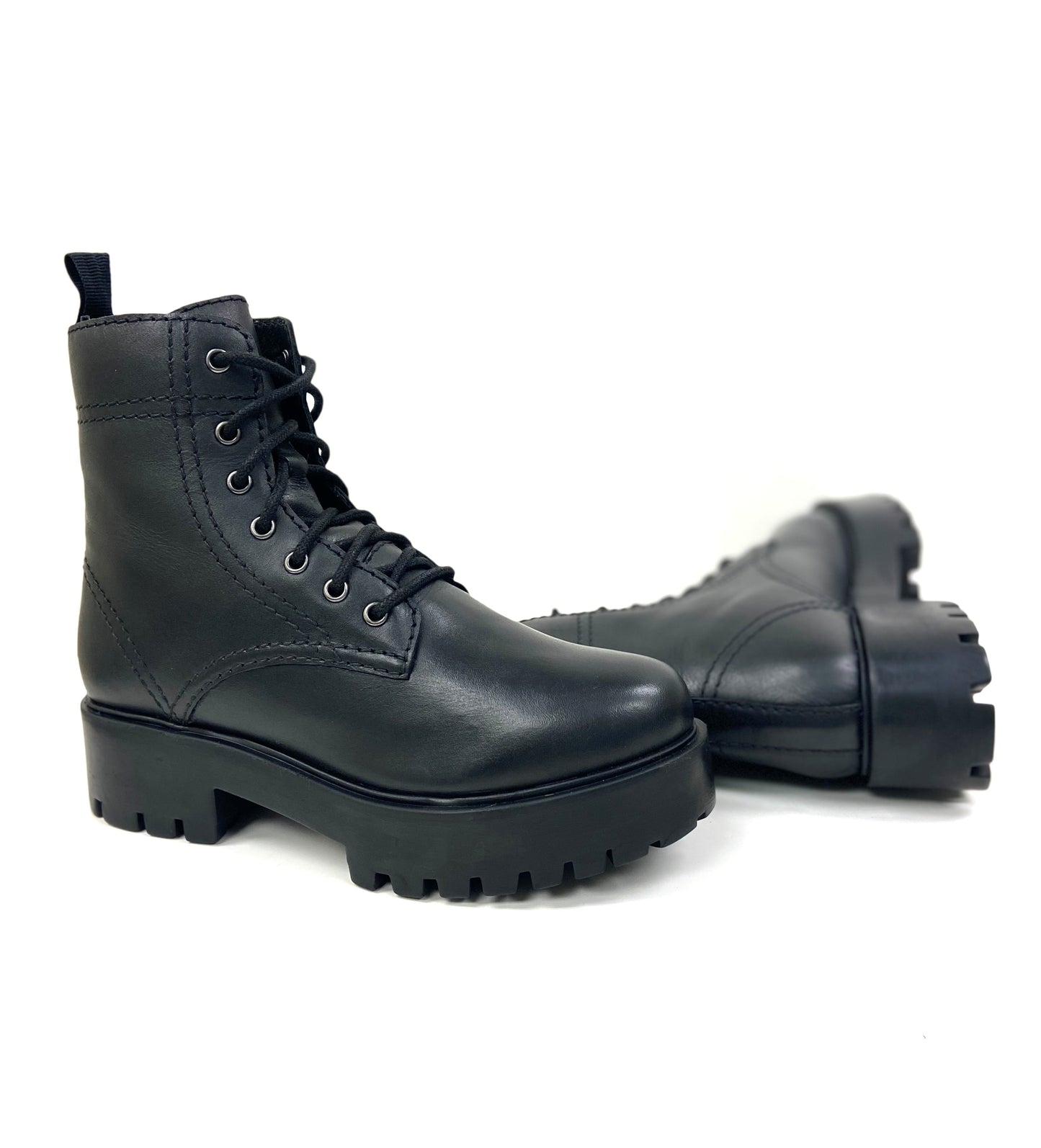 Chunky Combat Platform Lace-up Boot