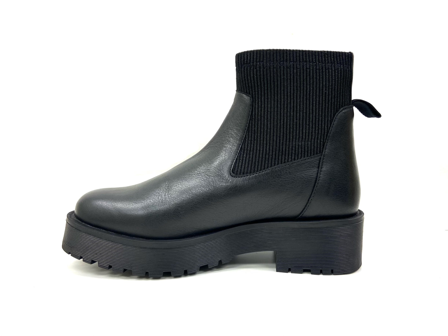 Chunky Lug Sole Chelsea Combat Bootie