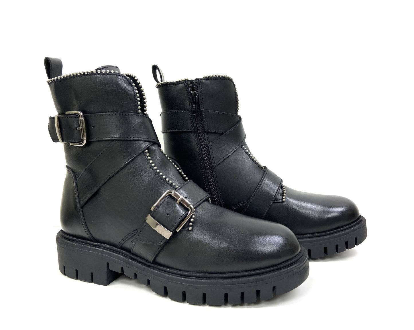 Studded Lug Sole Platform Boot