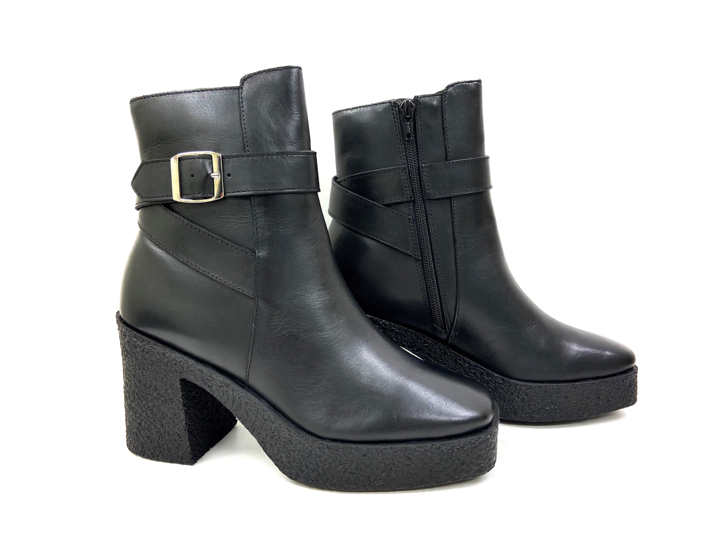 Women's Tall High Heel Platform Chunky Bootie