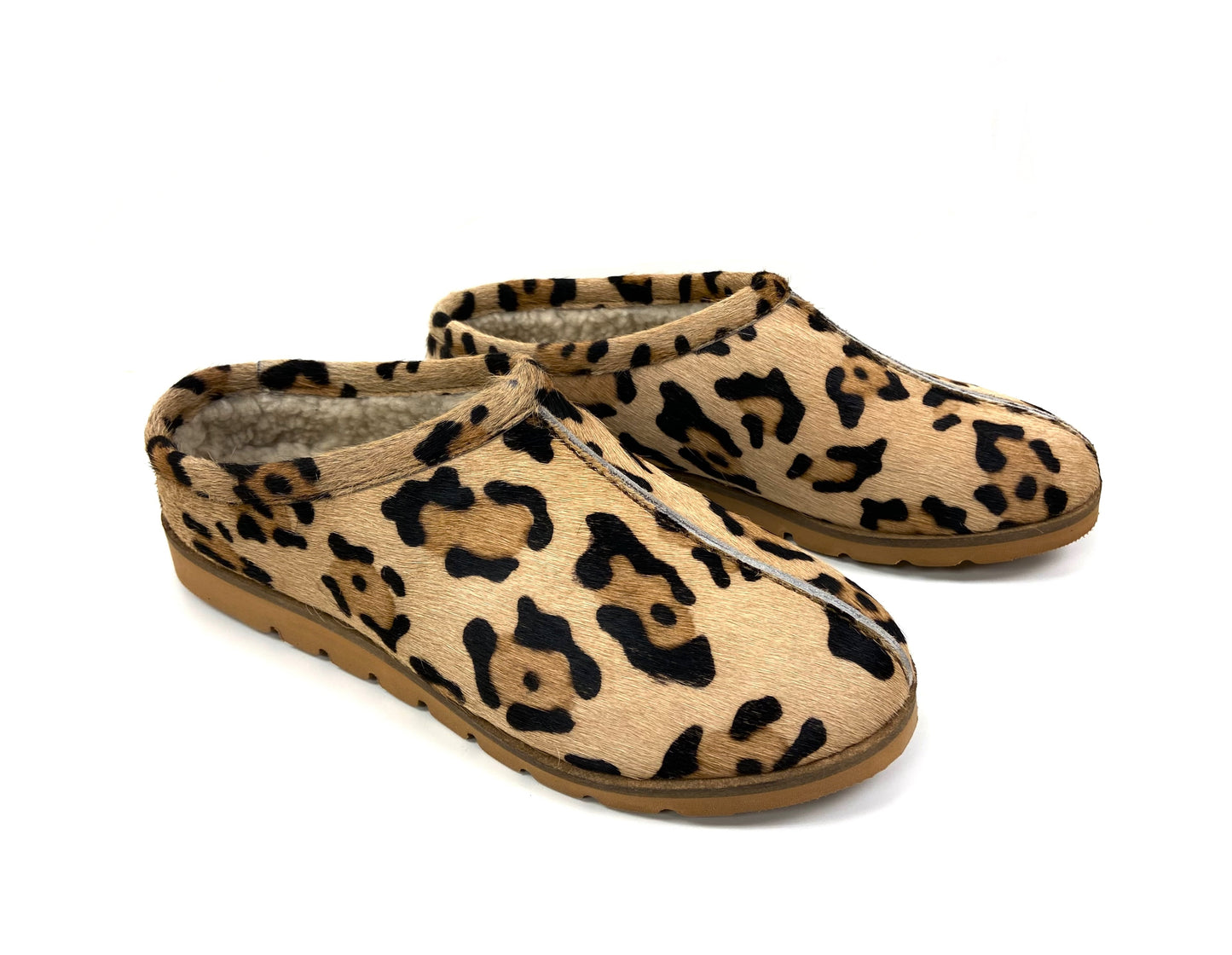 Haircalf fleece slippers animal print