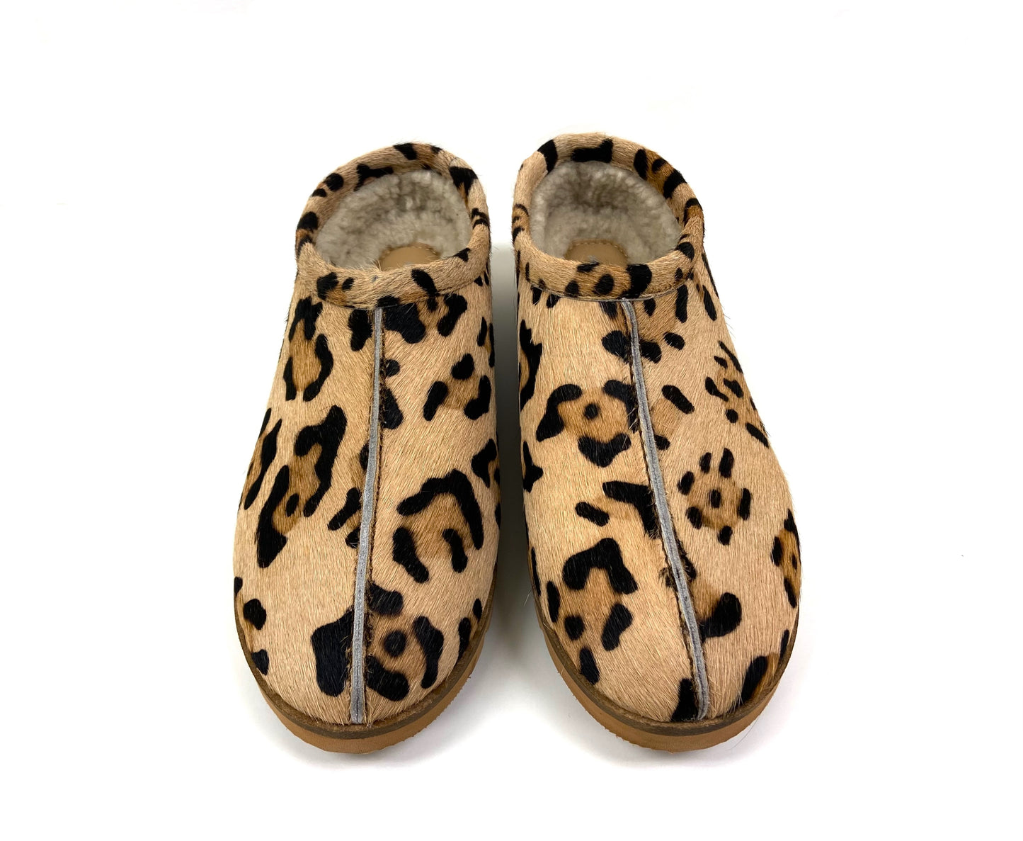 Haircalf fleece slippers animal print