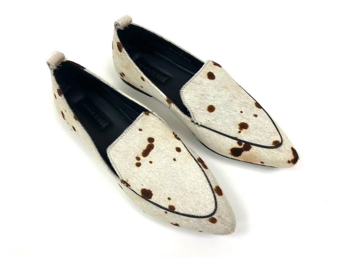 Flat Animal Print Loafer Slides