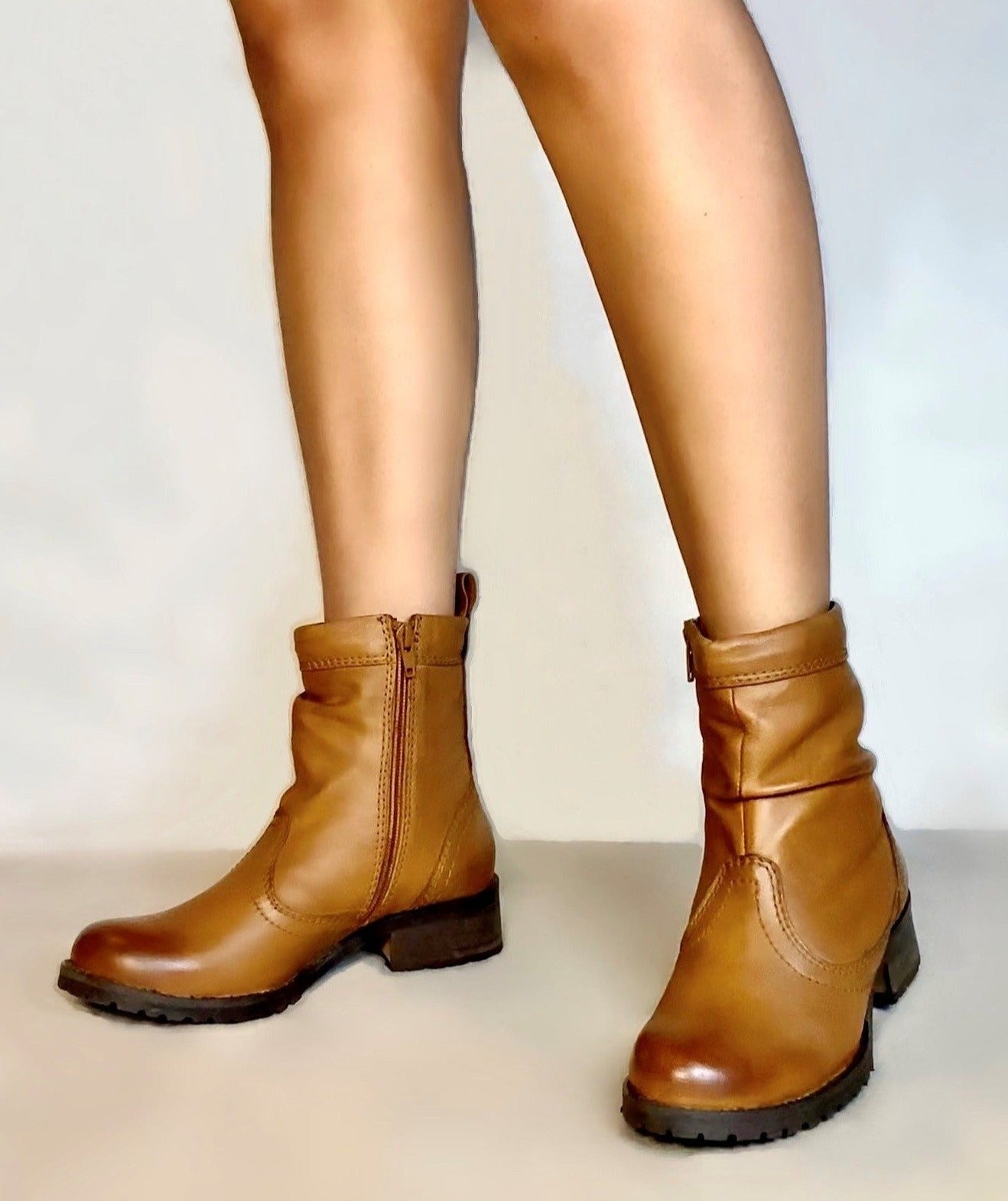 Slouchy Boot with Side Zipper