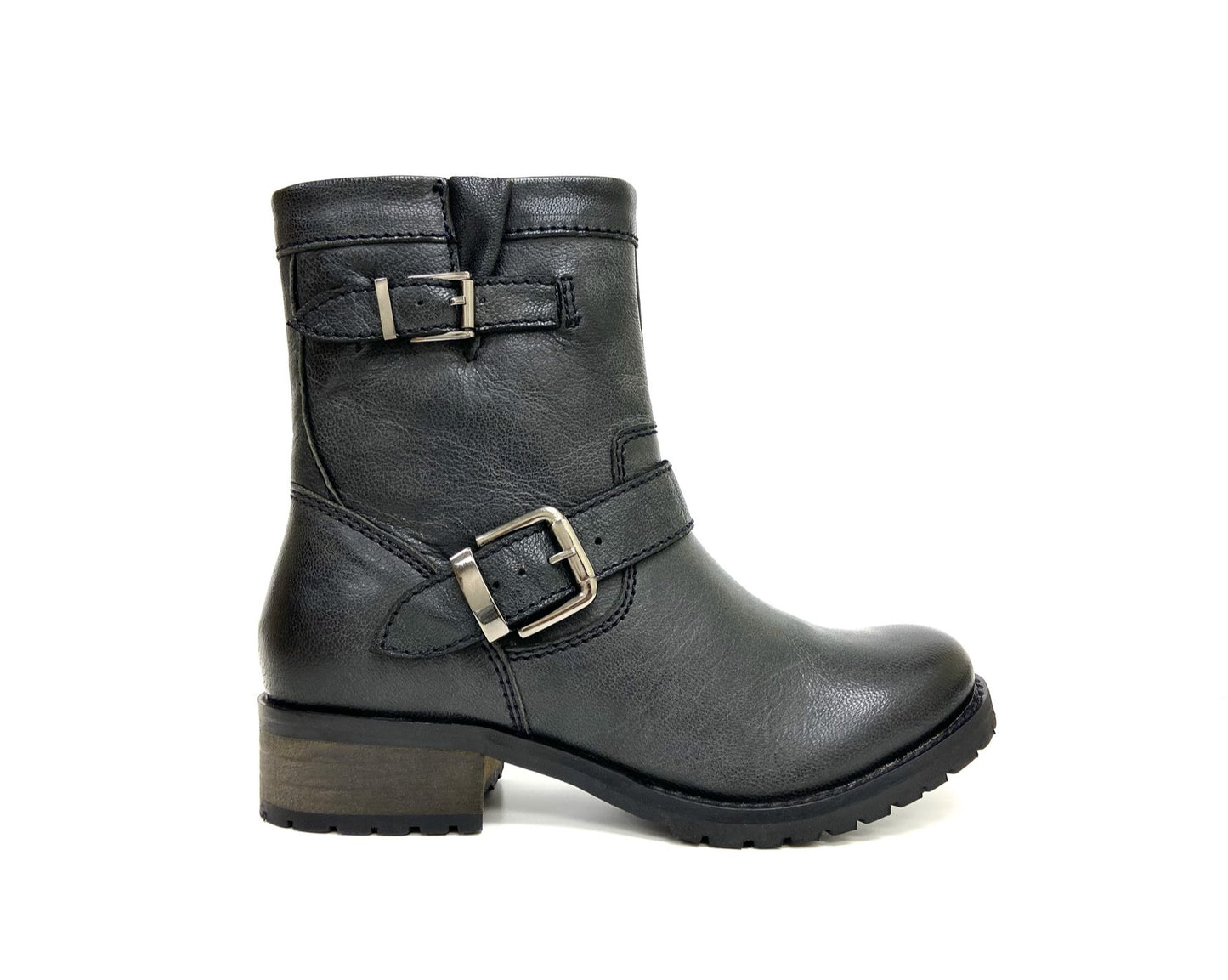 Vintage Moto Short Zip Boot