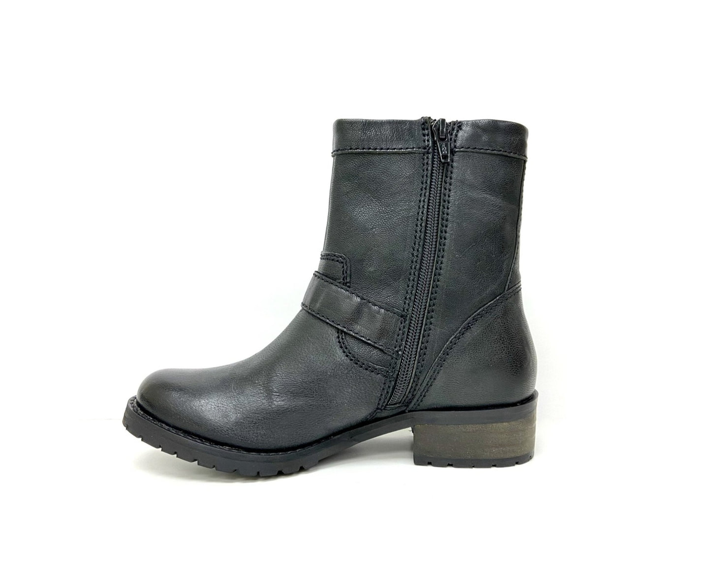 Vintage Moto Short Zip Boot