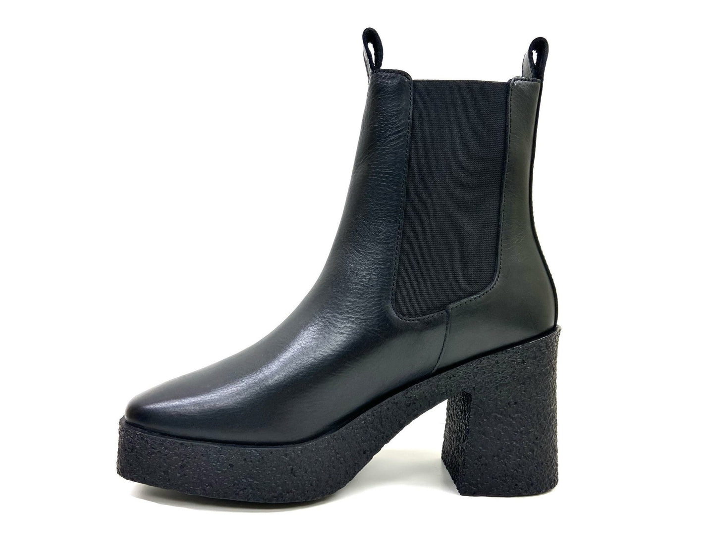 Disco High Heel Chelsea Ankle Boot square toe