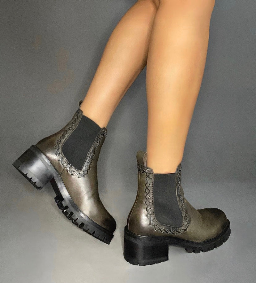 High Lugged Heel Chelsea Boot