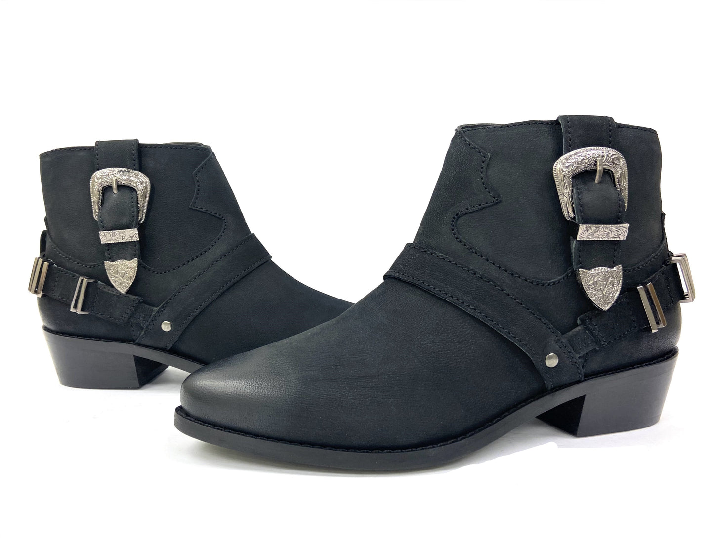 Low Top Zip Cowgirl Ankle Boot