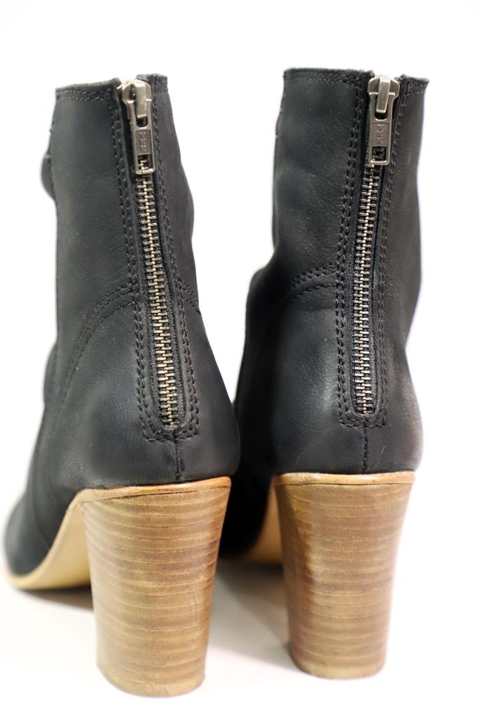 High Stacked Heel Slouchy Suede Boot