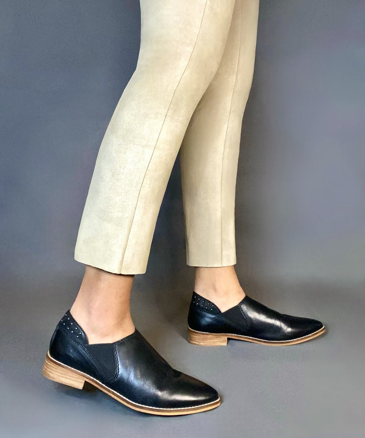 Studded Slip On Dress Loafers
