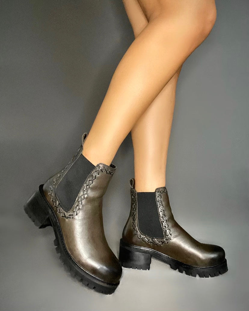 High Lugged Sole Chelsea Ankle Boot