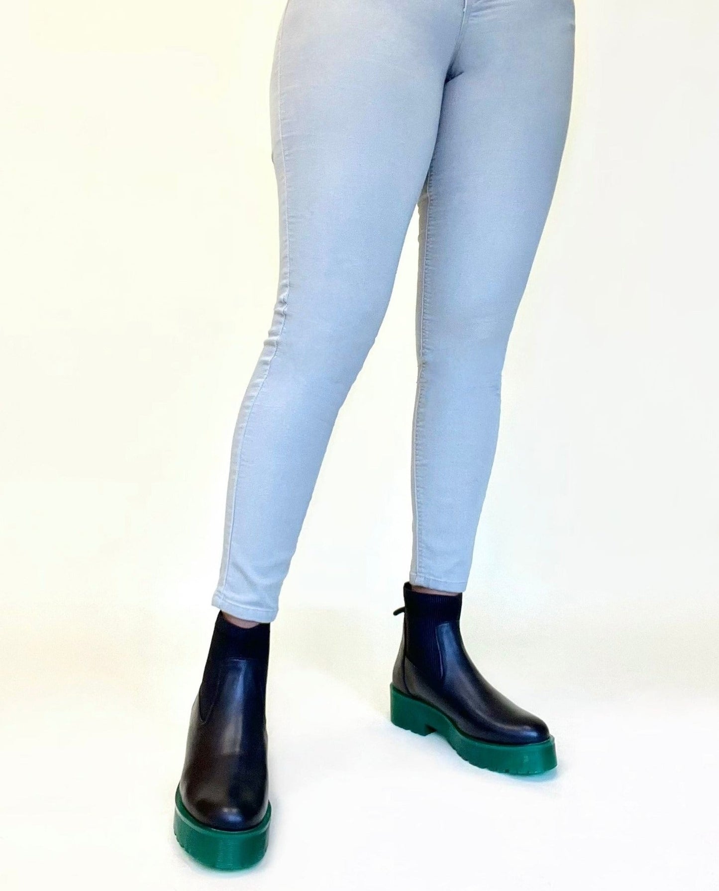 Green Bottom sole Chelsea Ankle Boot