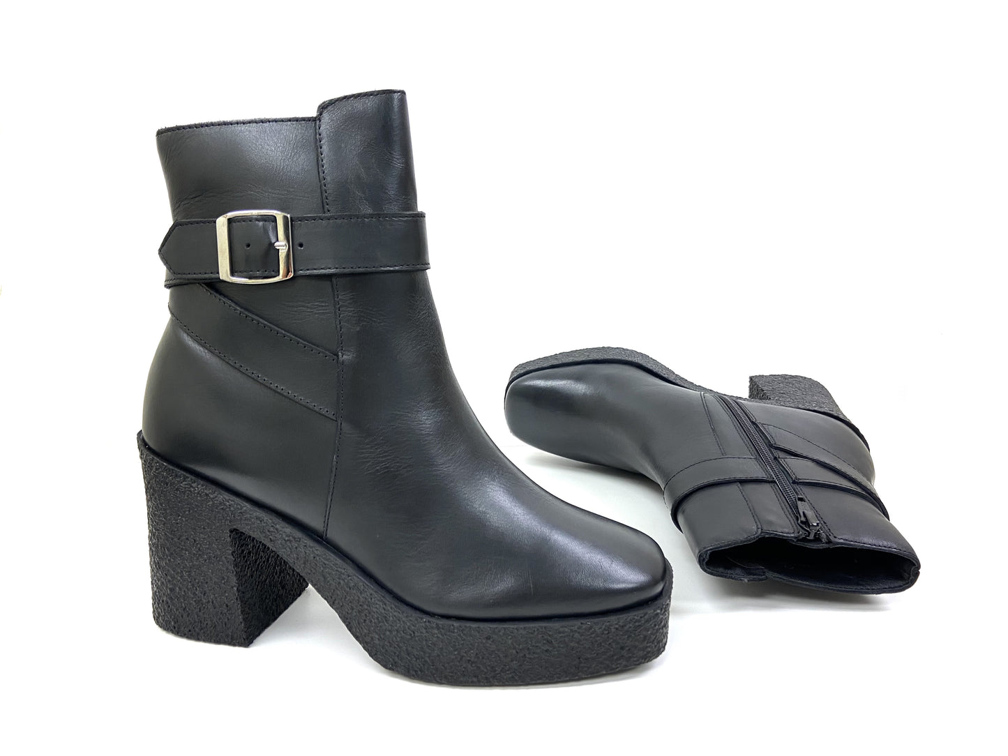Women's Tall High Heel Platform Chunky Bootie