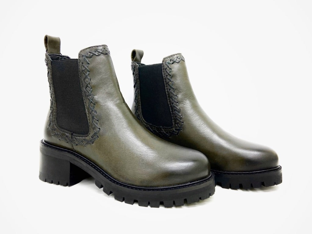 High Lugged Sole Chelsea Ankle Boot