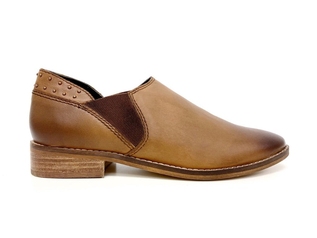 Block Heel Studded Dressy Loafers