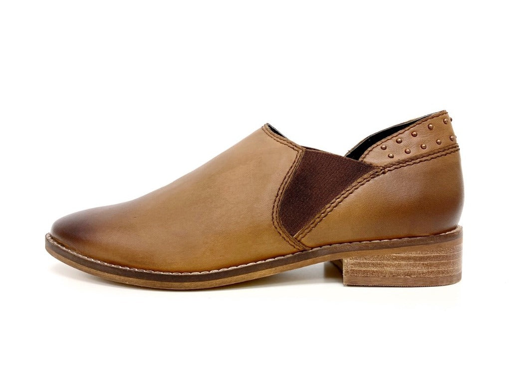 Block Heel Studded Dressy Loafers