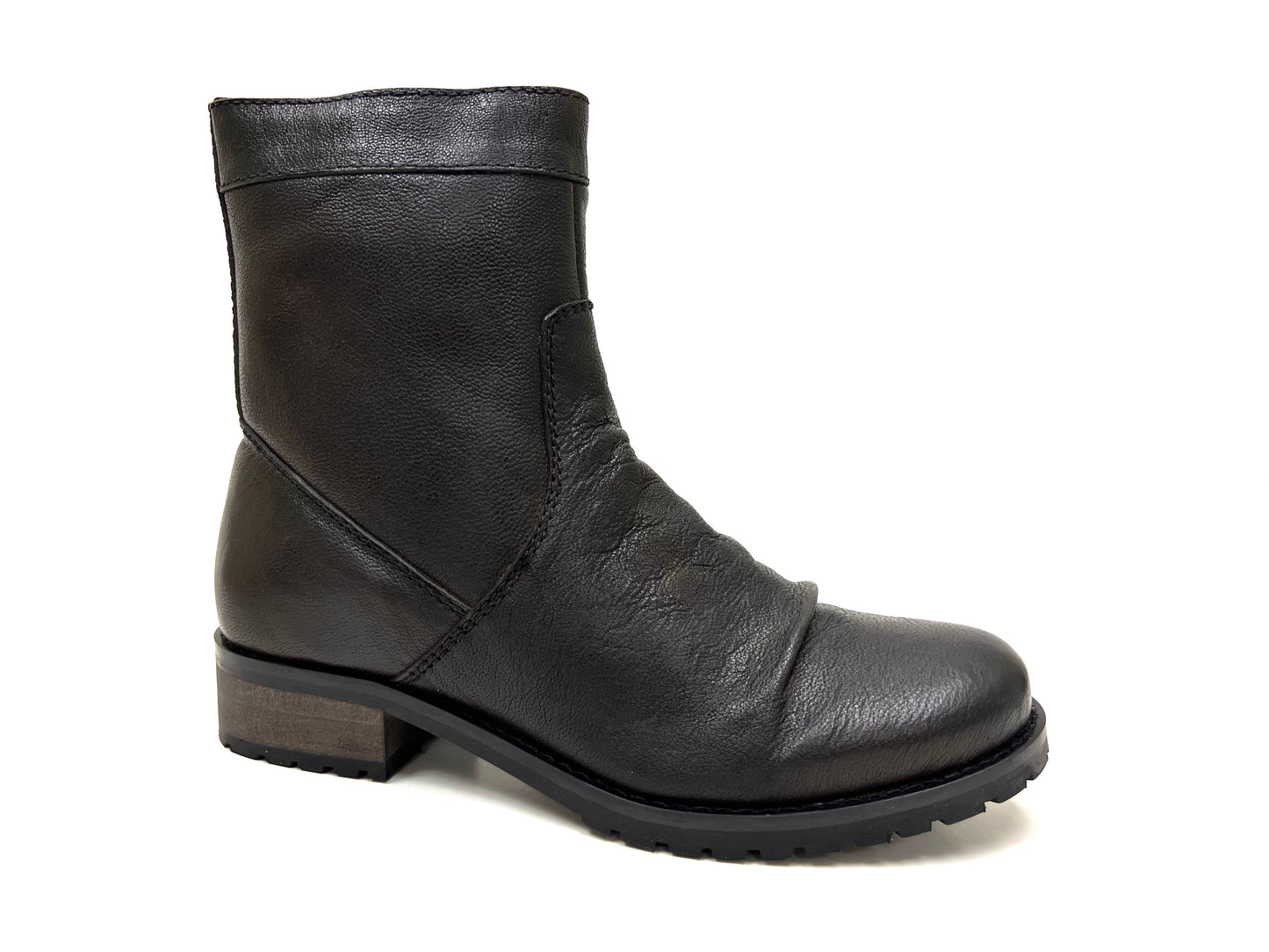 Slouchy Vintage leather Boot Dark Brown