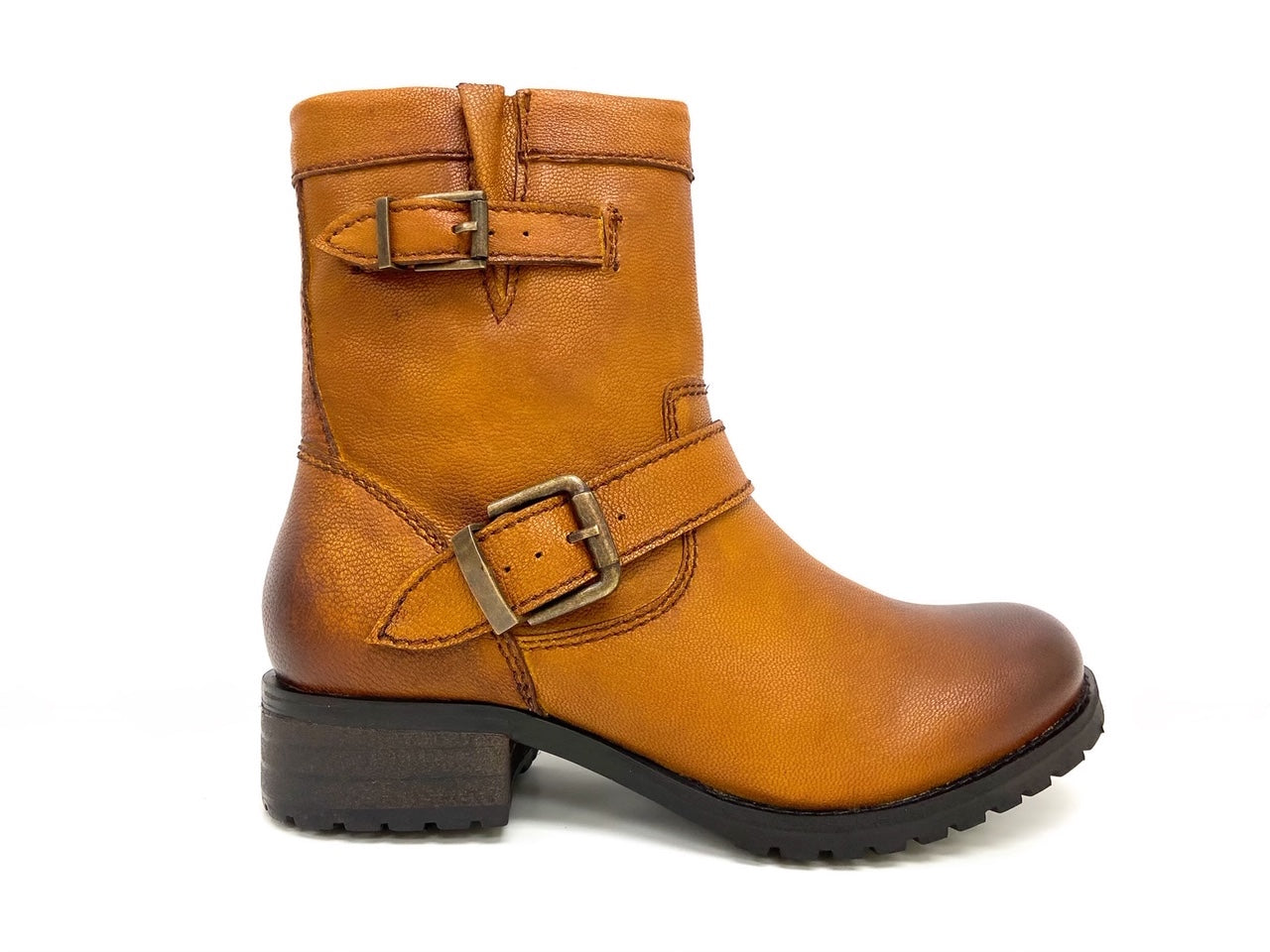 Short Riding boot Tan Leather