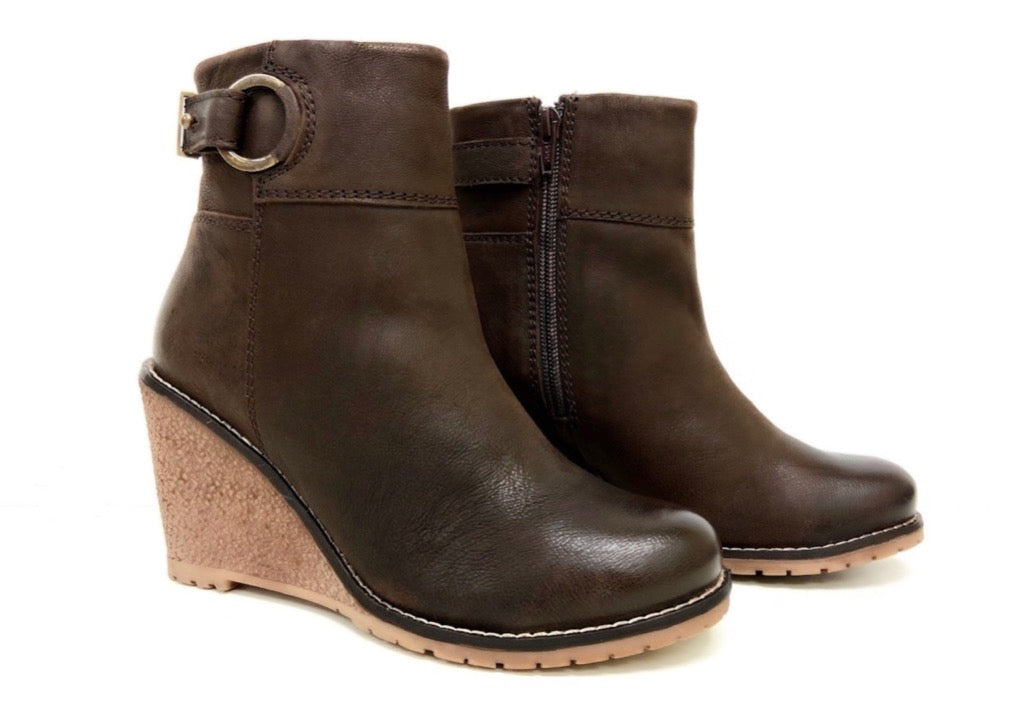 Brown Wedge boots 2025 women, knee high, comfortable, ankle