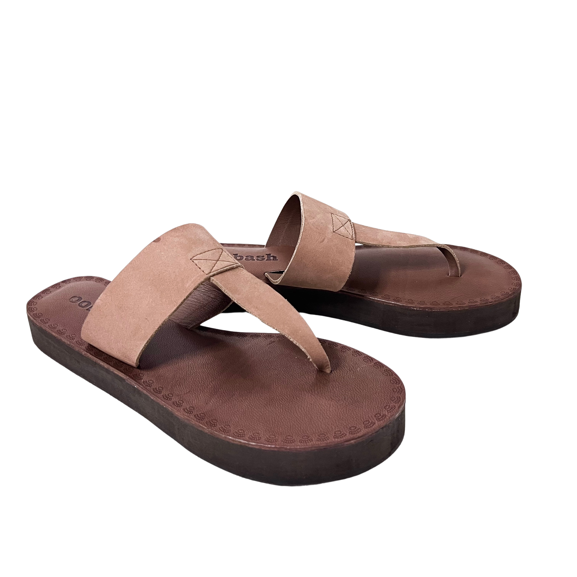 leather thong comfortable tan brown sandal