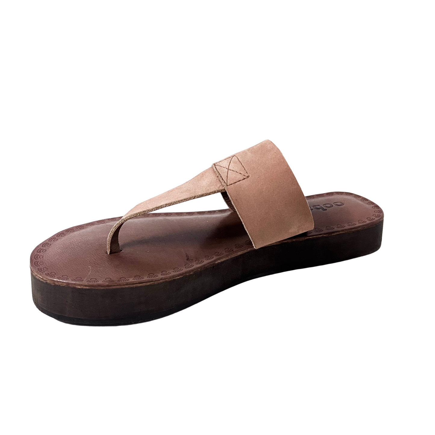 leather thong comfortable tan brown sandal