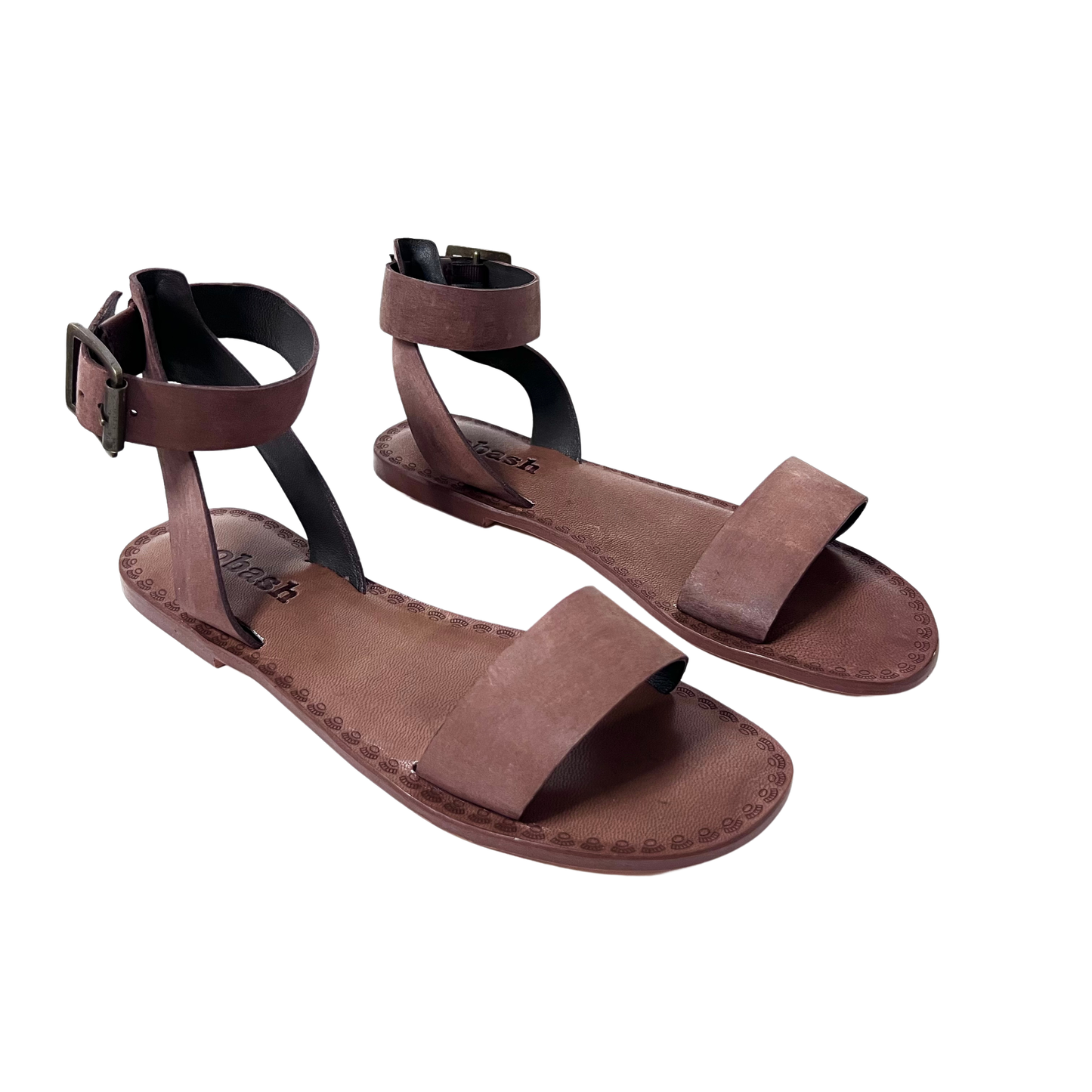 leather gladiator brown color comfy ladies sandal 