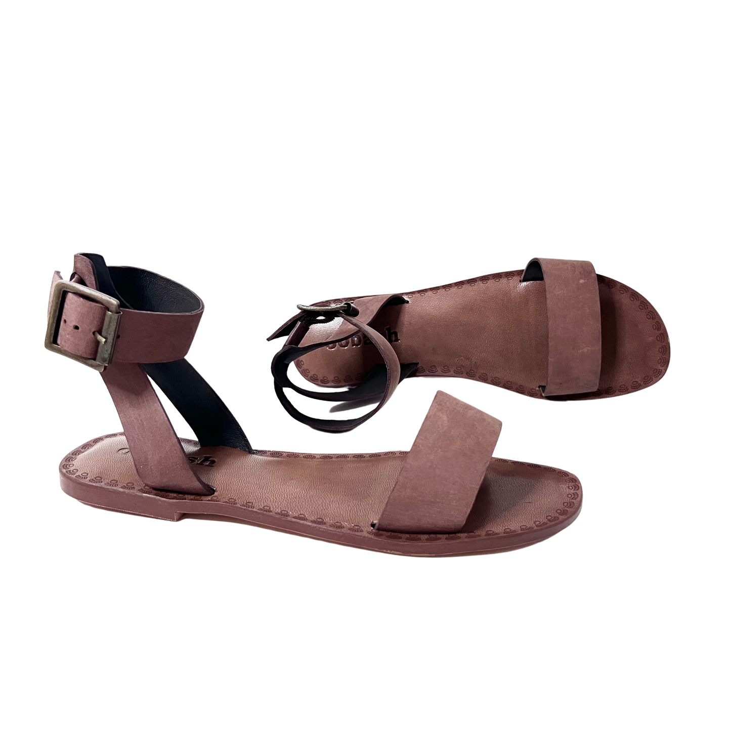 leather gladiator brown color comfy ladies sandal 