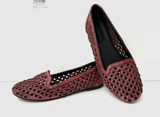 oobash Ada wine hand weaved ballerina shoe for ladies girl women