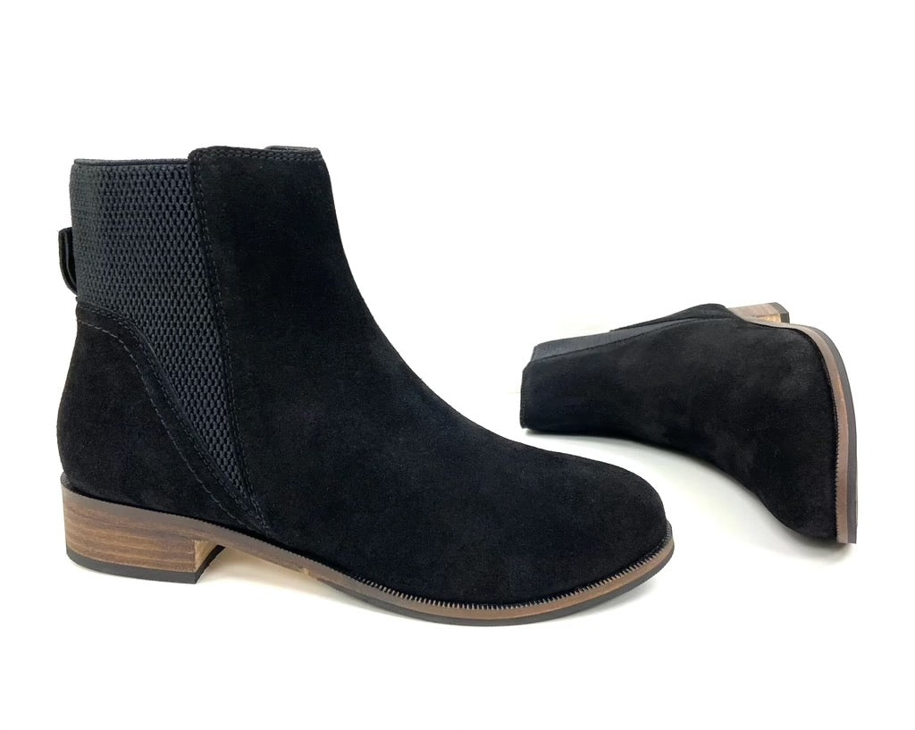 Low Stacked Block Heel Chelsea Ankle Boot