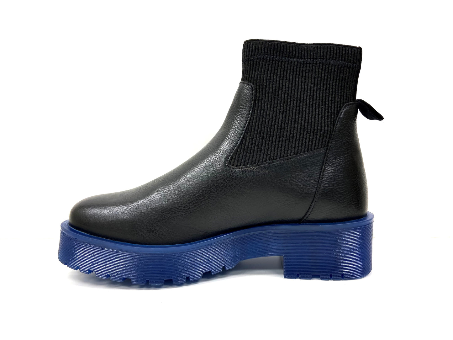 Blue Sole Chunky Chelsea Ankle Boot