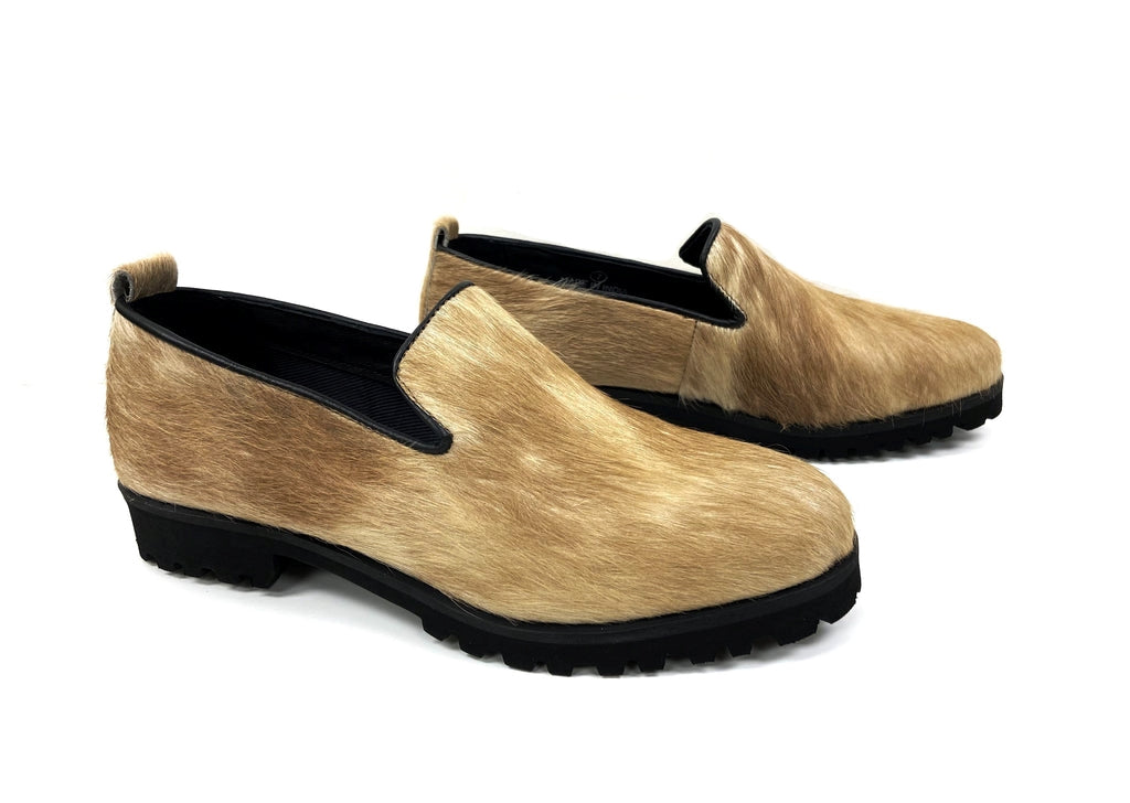 Flat  Haircalf Loafers