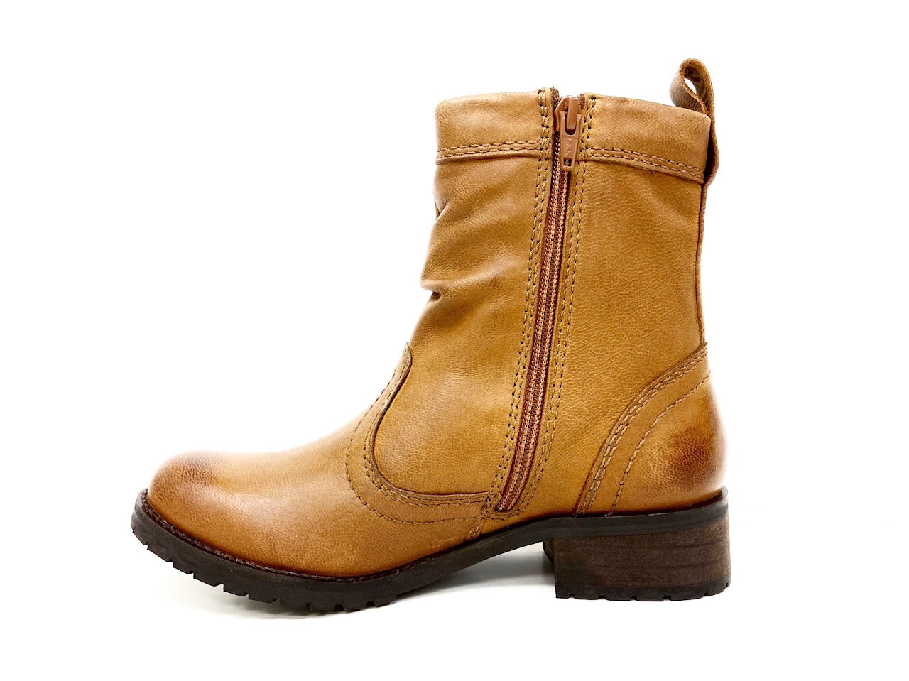 Slouchy Boot with Side Zipper