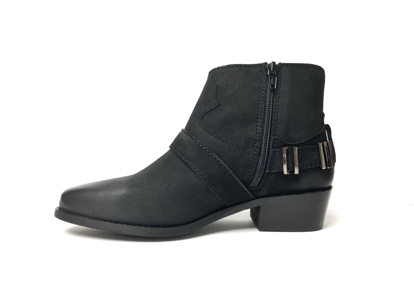 Low Top Zip Cowgirl Ankle Boot