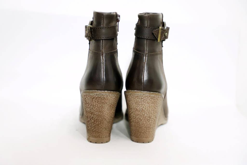 short ankle boot wedge brown oobash