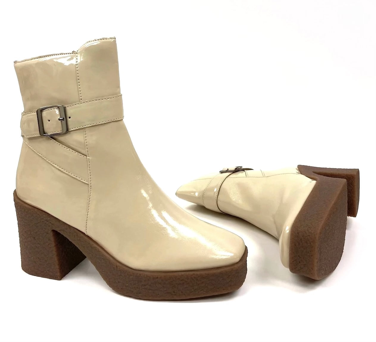 Thick Square Heel Vintage Ankle Boot