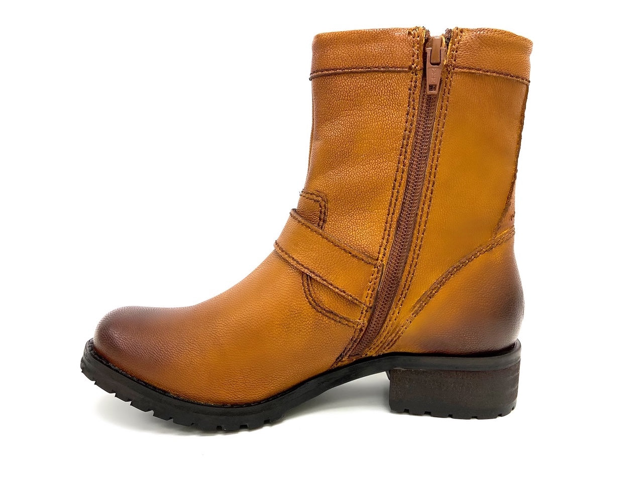 Short Riding boot Tan Leather